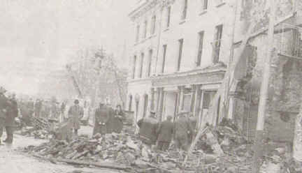 Another view of the bombing in Crowe Street, Dundalk. Photo: Paul Kavanagh - From The Argus 12 July 2006.